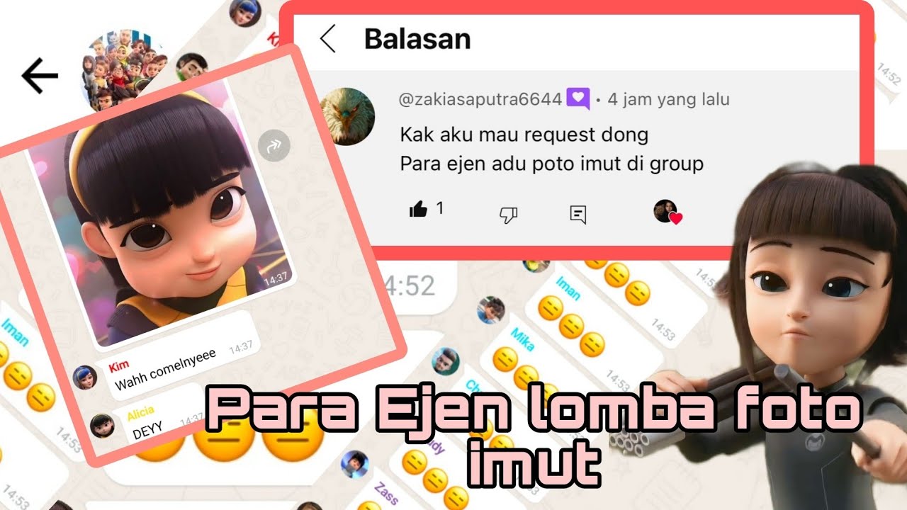 Para Ejen lomba foto imut🤭😳