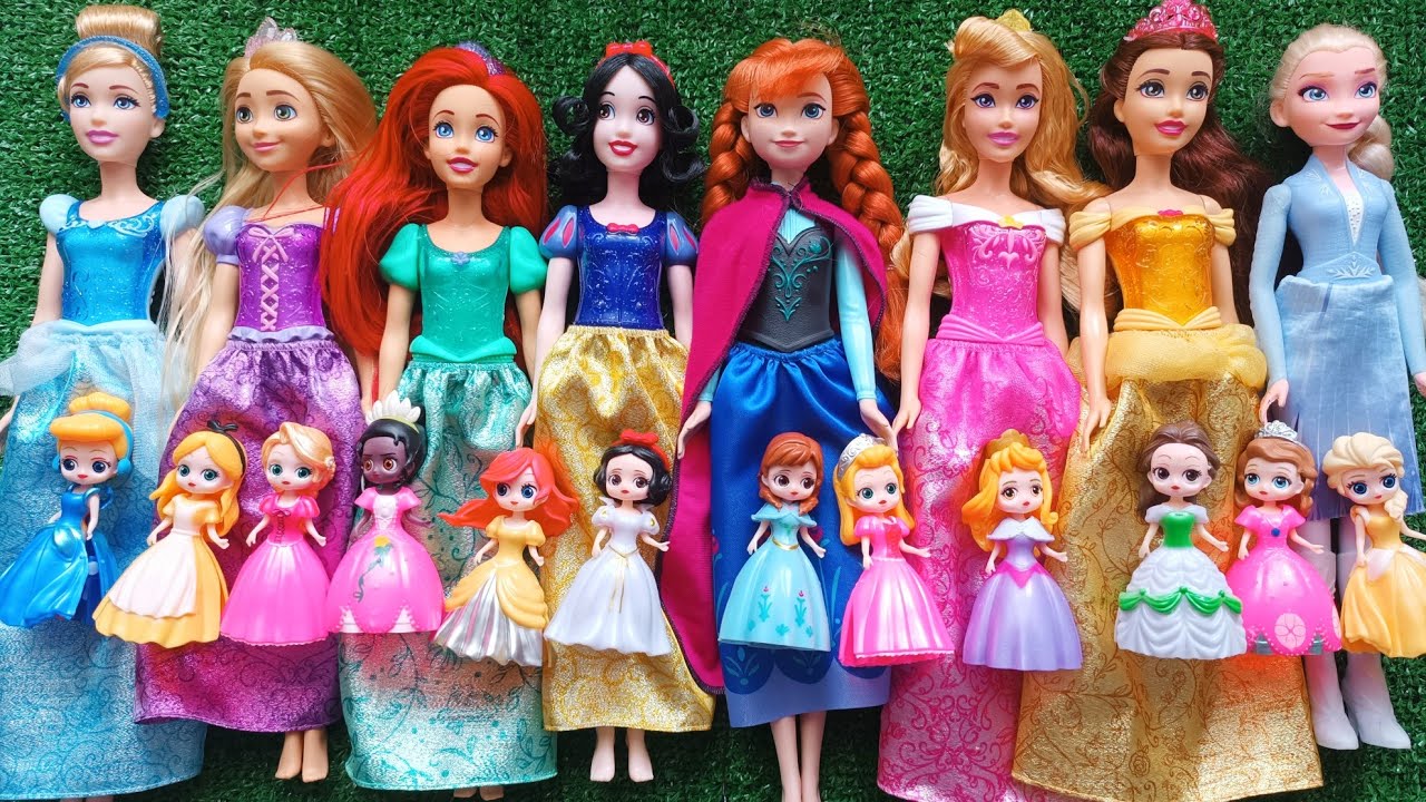 Disney Princess Doll Makeover ~ DIY Miniature Ideas for Barbie   Wig, Dress, Faceup, and More! DIY 