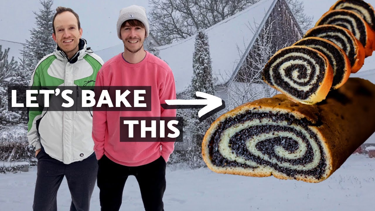 Snowy wintertime | Baking a traditional poppy seed roll | Cottage life
