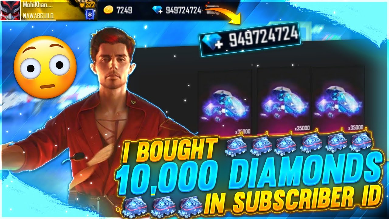 GIVING 12,000😲 DIAMONDS TO MY CUTE SUBSCRIBER AND TOP AK OF UNICORN - GARENA FREE FIRE