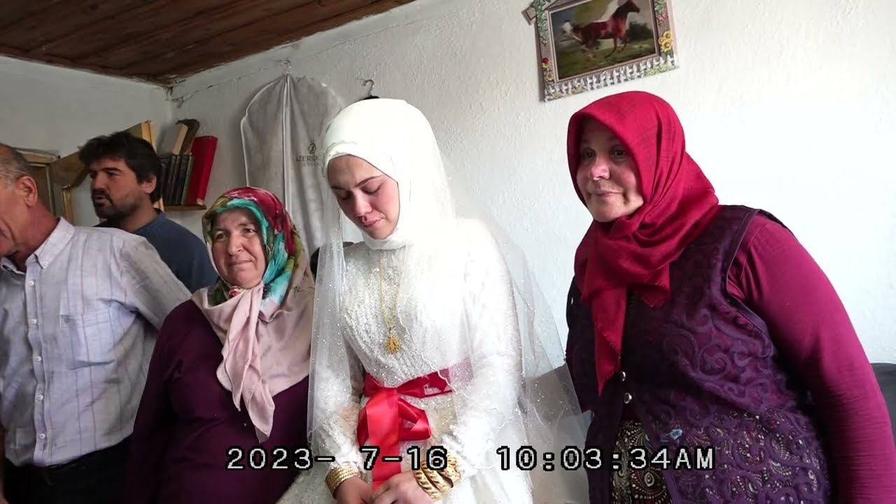 ŞEYMA İLE LÜTFULLAH IN DÜĞÜNÜ GELİN ALMA  HEM AĞLARIM HEM GİDERİM