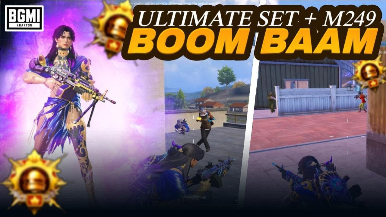 ULTIMATE SET + M249 BOOM BAAM 😱|BGMI LIVE |#bgmilive #kaalgaming