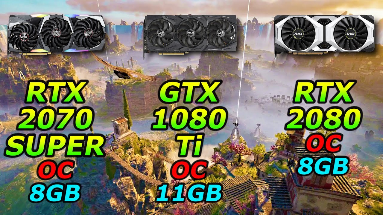 RTX 2070 SUPER OC vs GTX 1080 Ti OC vs RTX 2080 OC | PC Gameplay Benchmark Test
