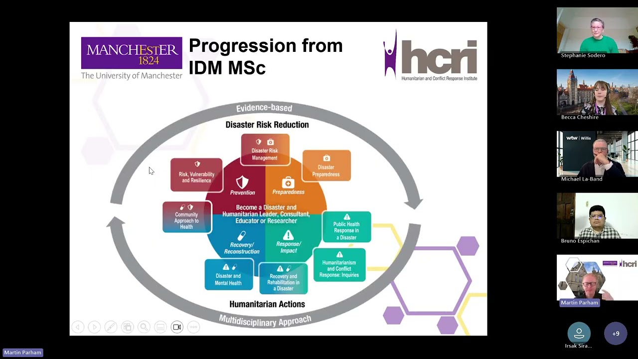 Study International Disaster Management MSc at University of Manchester (briefing webinar)