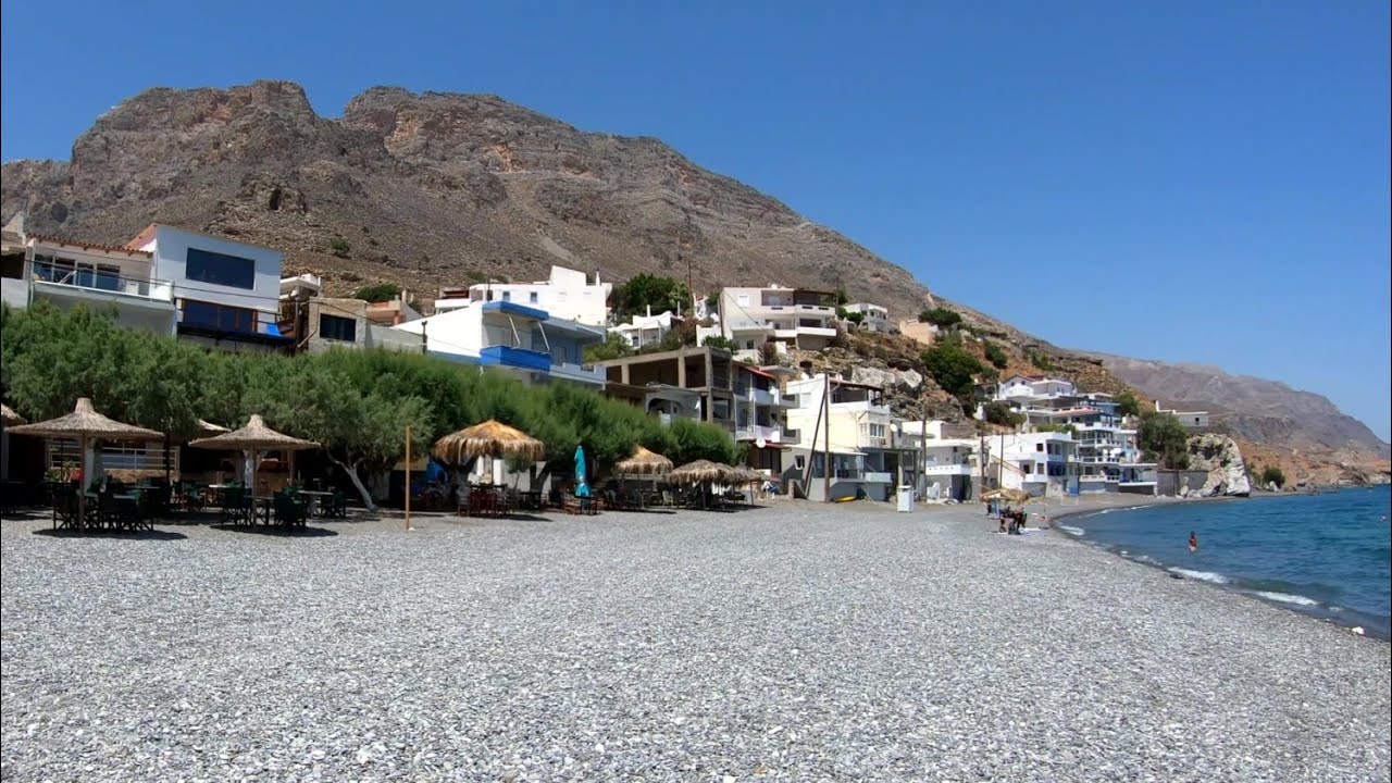 Greece - Crete - Beach Walk (Three Churches) Tris Ekklisies (June 2021)
