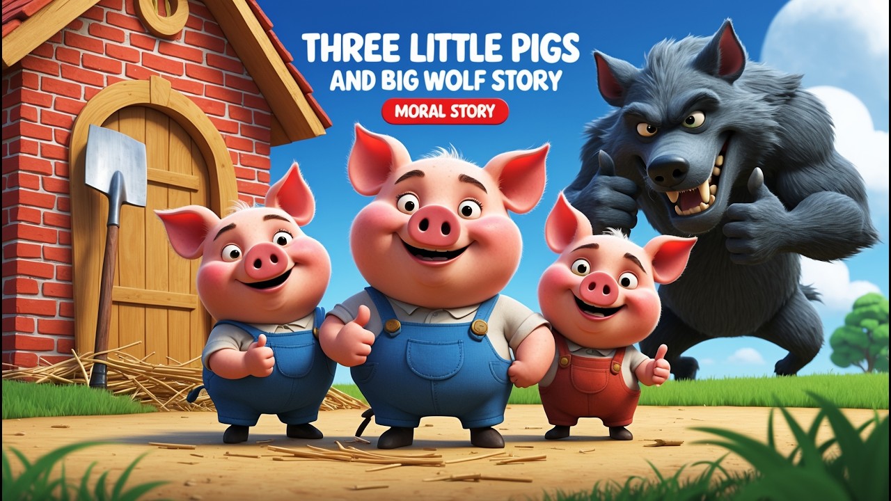 Three Little Pigs 🐷 | Best Bedtime Story for Kids | Fairy Tales in English
