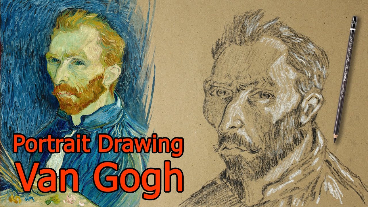 How I Drew Van Gogh’s Famous 1889 Self-Portrait — Step-by-Step Pencil Art Tutorial