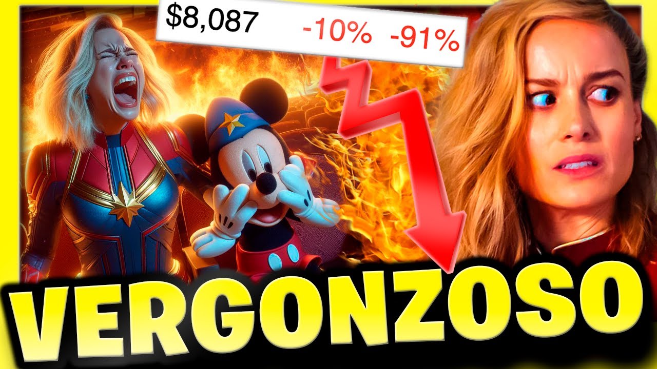 🤣 The Marvels es LA BURLA MUNDIAL en taquilla: NADIE LA VE 🤣 Disney NO gana ni $10,000 dólares