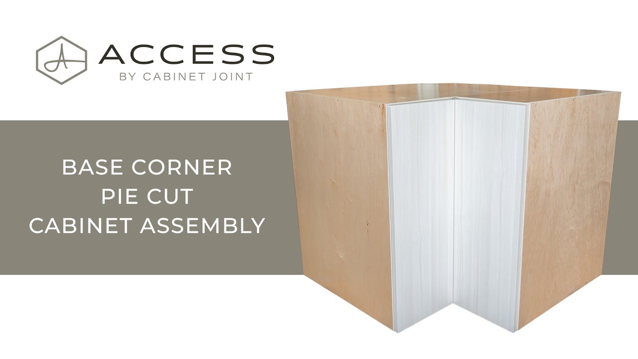 Access Base Corner Pie Cut Cabinet Assembly - Access by Cabinet Joint | Modern Frameless Cabinets
