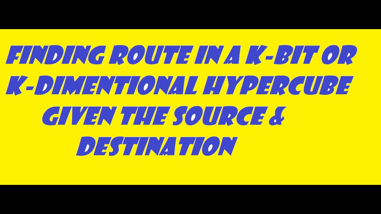 Solving 3D Hypercube Routing Problem: Finding the Route from Source to Destination