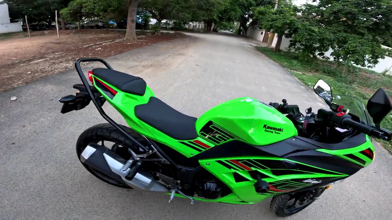 2025 Ninja 300 Cold Start &mdash; Raw Stock Exhaust Sound Test in 4K!