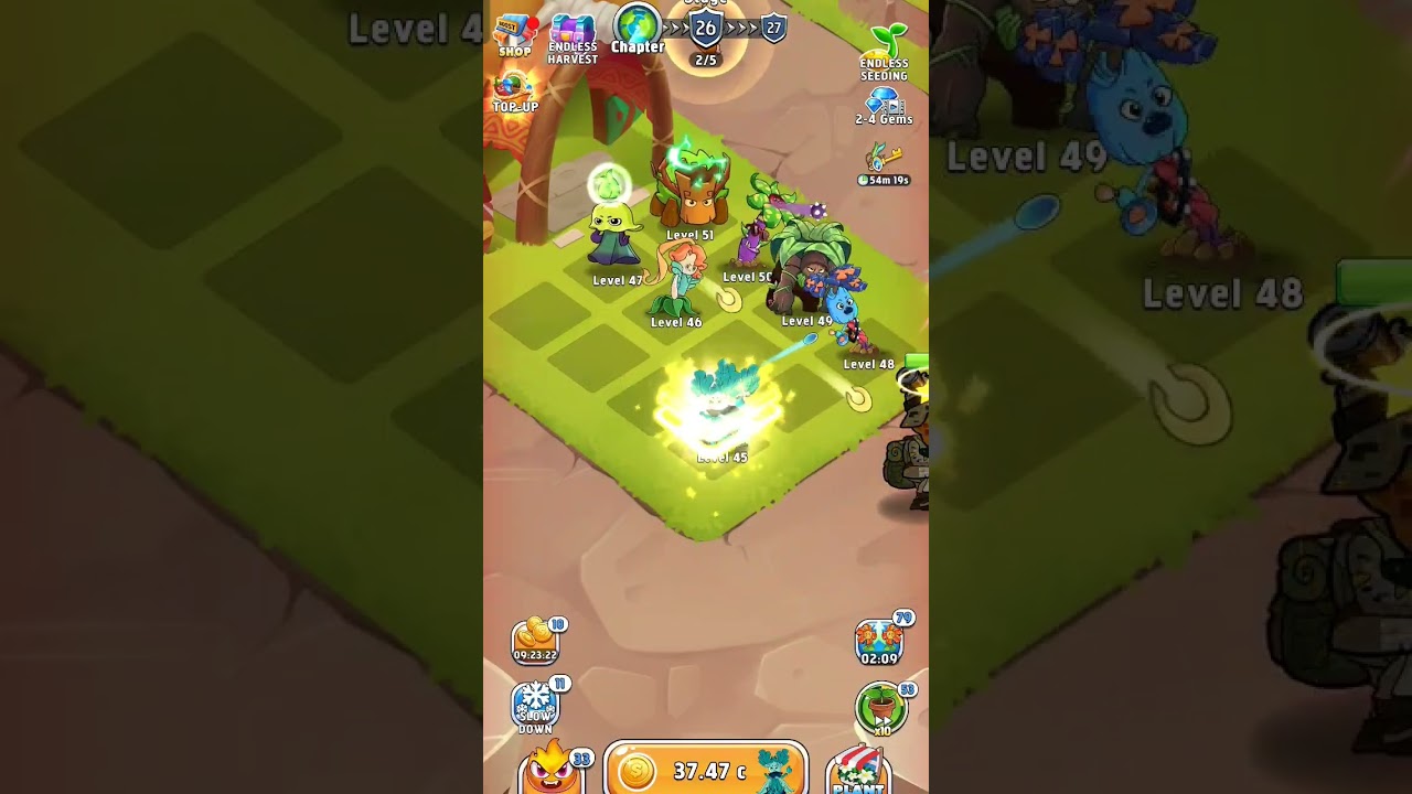 merge plants level 52