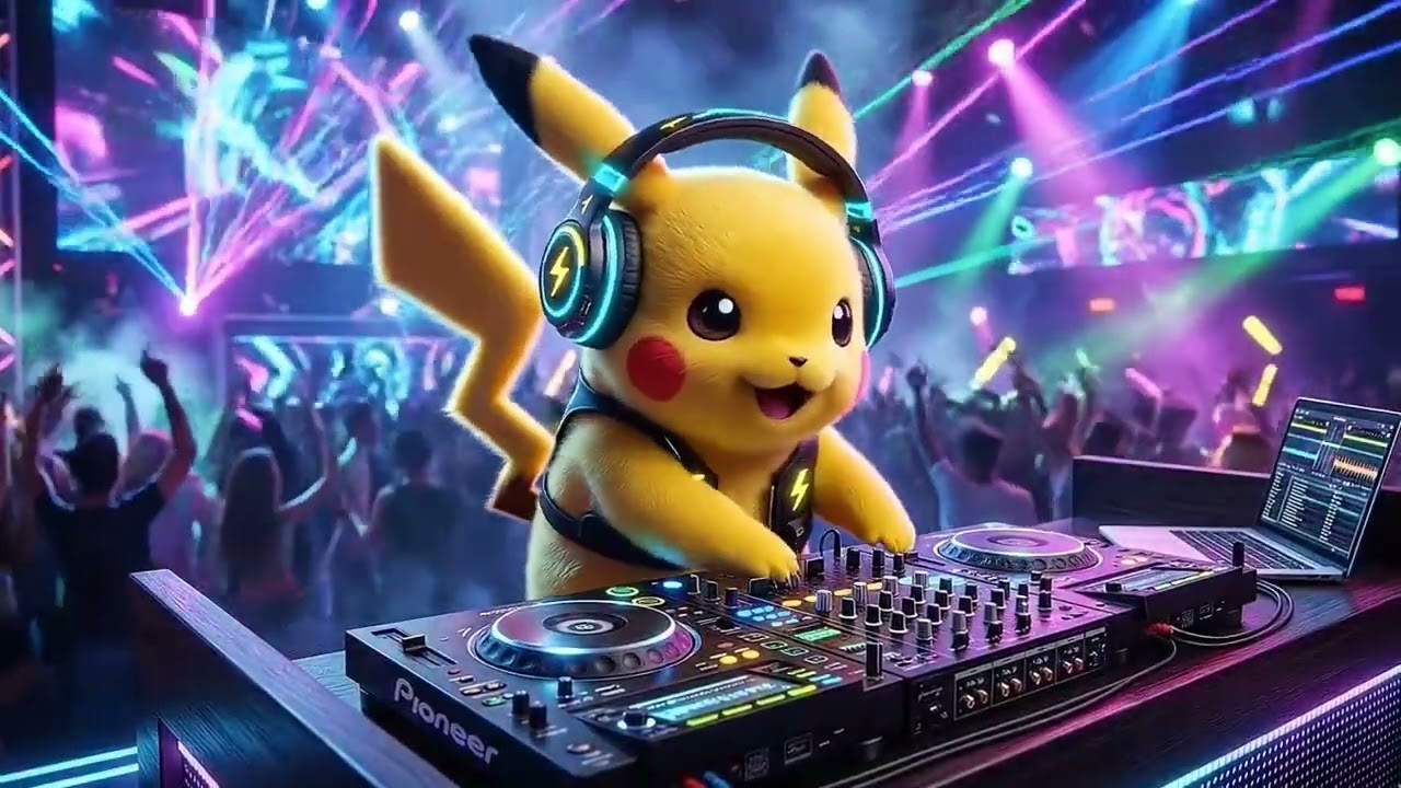 EDM Bass Boosted Mix ⚡ Powerful Electronic Dance Music for Gaming Sessions #pikachu #dj #edm