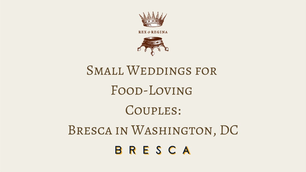 Small Weddings at DC Restaurants: Virtual Tour of Bresca