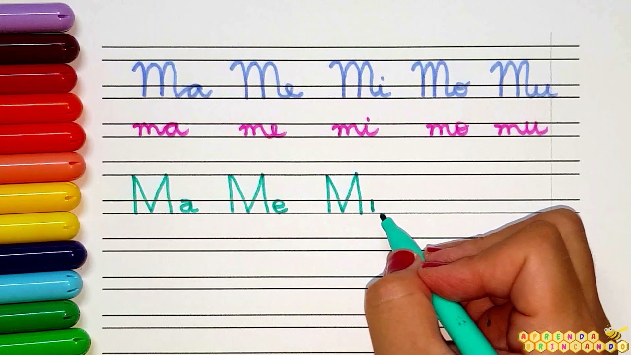 Caligrafia de Sílabas com a letra M - Aprenda Brincando