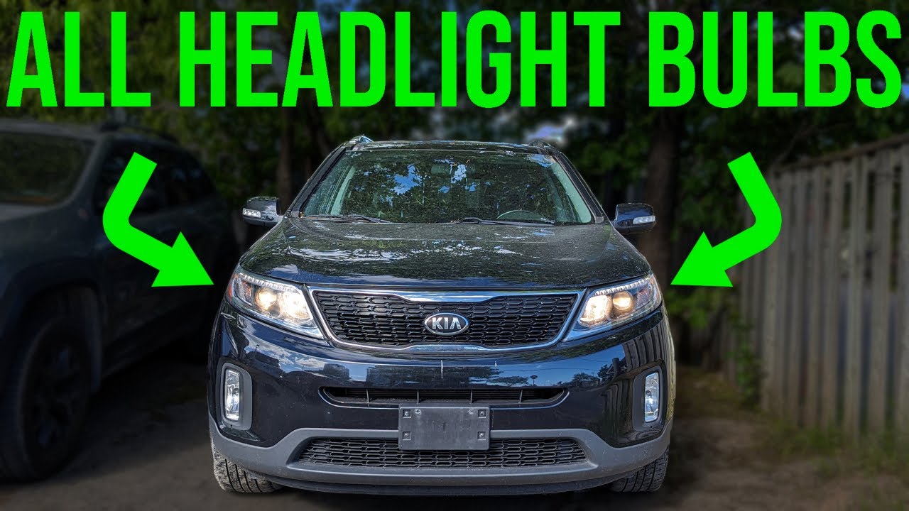 Как заменить лампы в фарах - Kia Sorento (2011-2015)