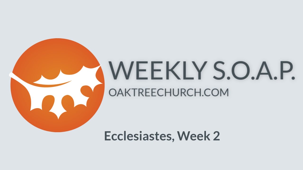 OTCC, S.O.A.P.  | Ecclesiastes, Week 2