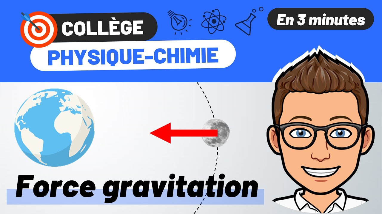 Force gravitation 🎯 PHYSIQUE CHIMIE COLLÈGE | 3e (révision BREVET)