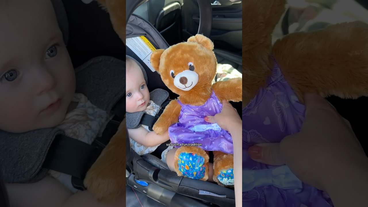 $1 BUILD-A-BEAR: Getting Hazel the dollar bear for her first birthday! #buildabear #firstbirthday