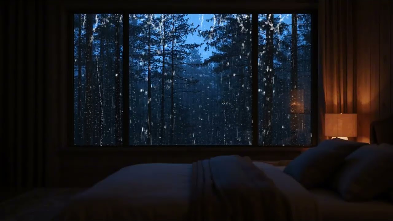Heavy Rain Sounds For Deep Sleeping | Thunder Rain Ambience For Sleep & Relaxation 🌧️🌧️