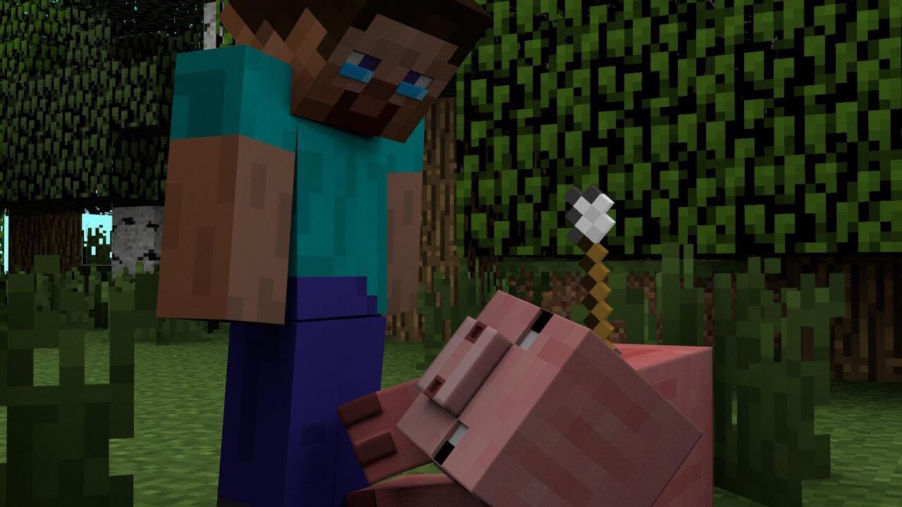 Стив жизнь - Minecraft анимация