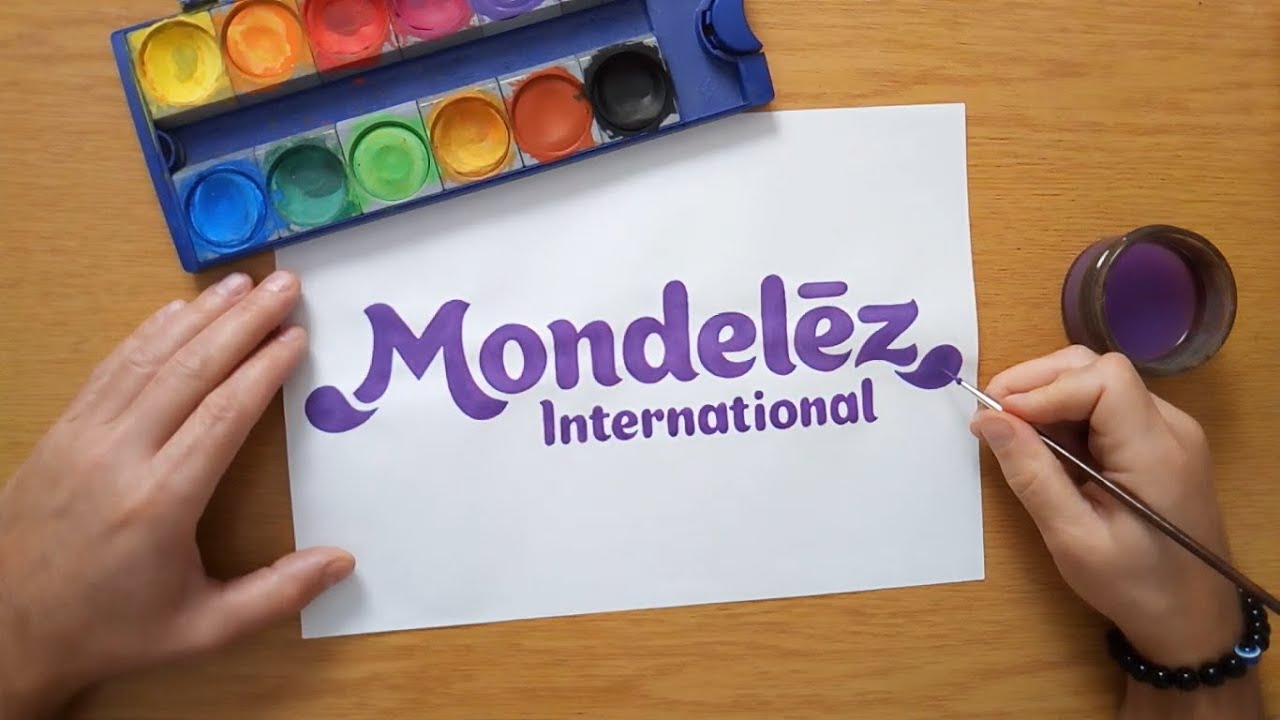 How to draw the Mondelēz logo