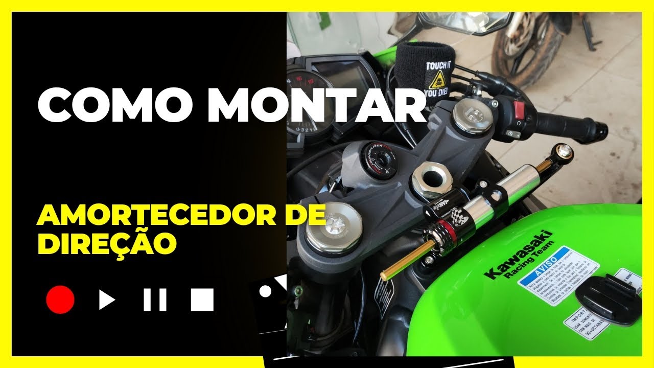Como instalar amortecedor de direção na zx6r