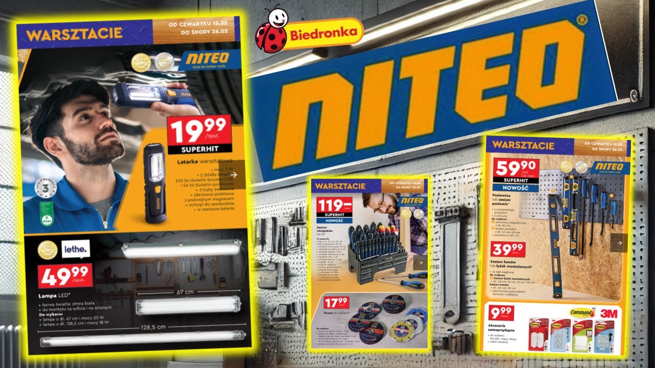 Promocje na narzędzia NITEO w Biedronce od 13 lutego 2025!
