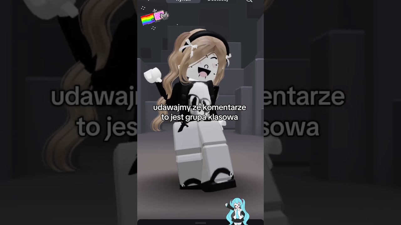 udawajmy ze kom to grupa klasowa!! #dlaciebie #roblox #rblx #robloxedit #diva #mm2 #edit #miku
