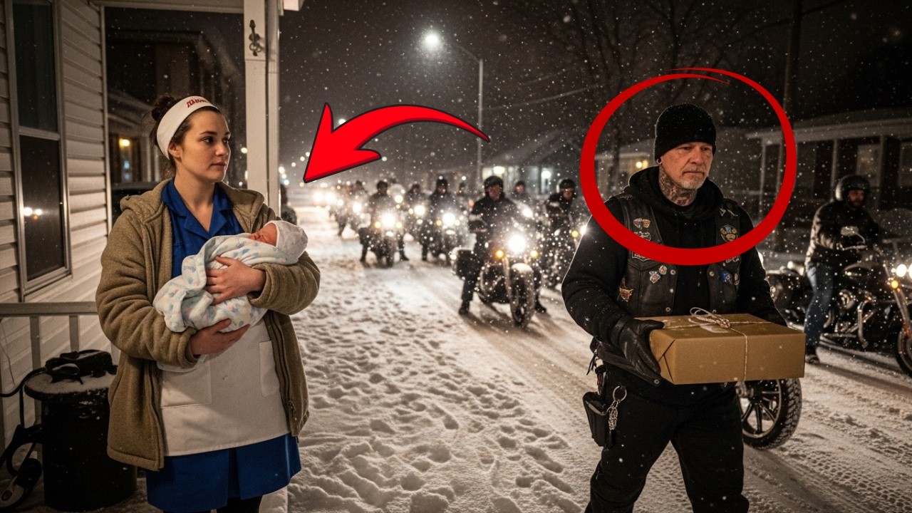 Waitress Rescued a Freezing Baby—Then 200 Bikers Showed Up with a Life-Changing Surprise!
