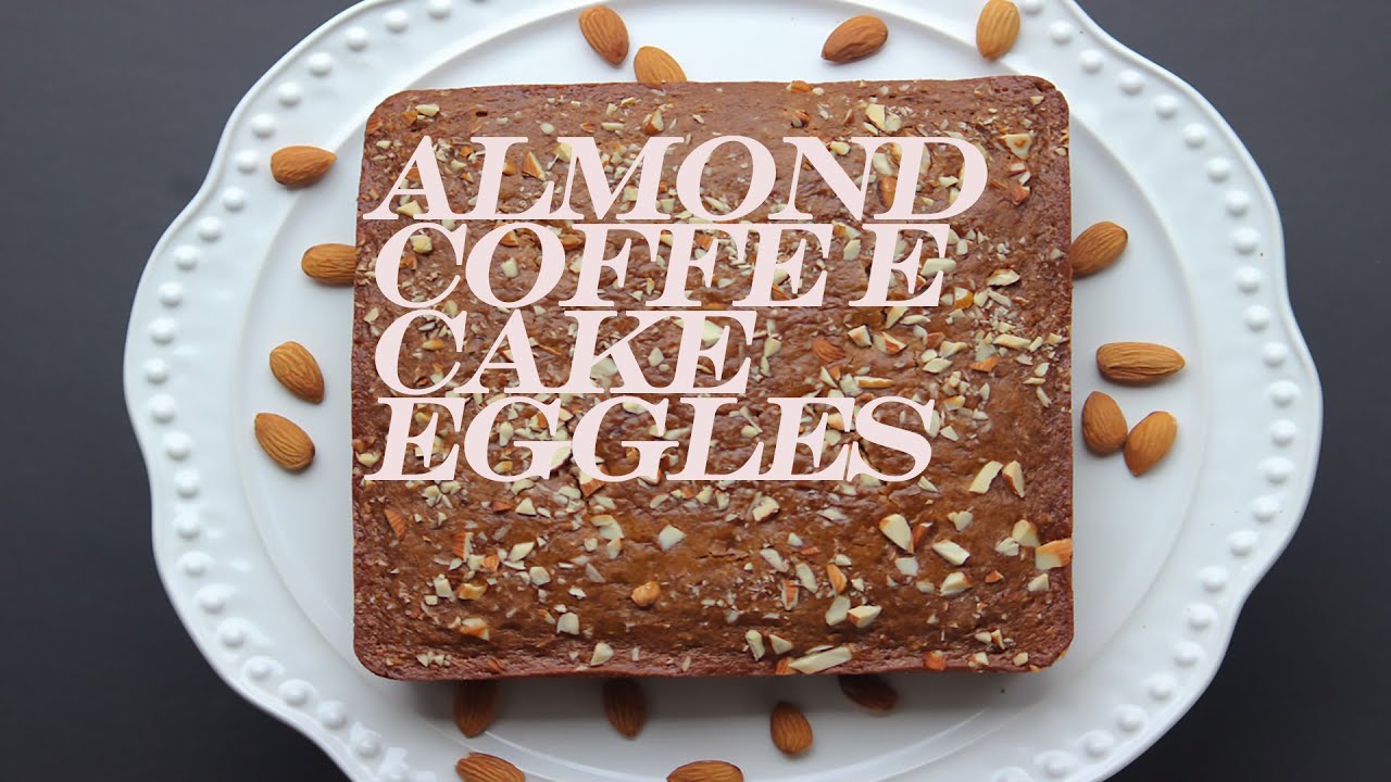Almond Coffee Cake Eggless