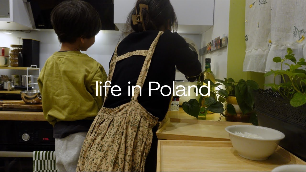 my daily life in Poland  🇵🇱 as a mom, taking Polish lessons, asian shop run and dinner