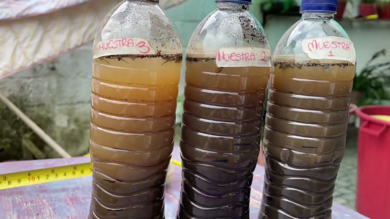 Prueba de Textura de suelo por el método de la botella