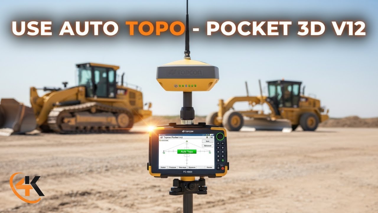 Topcon Pocket 3D V12 - How to Use Auto-Topo