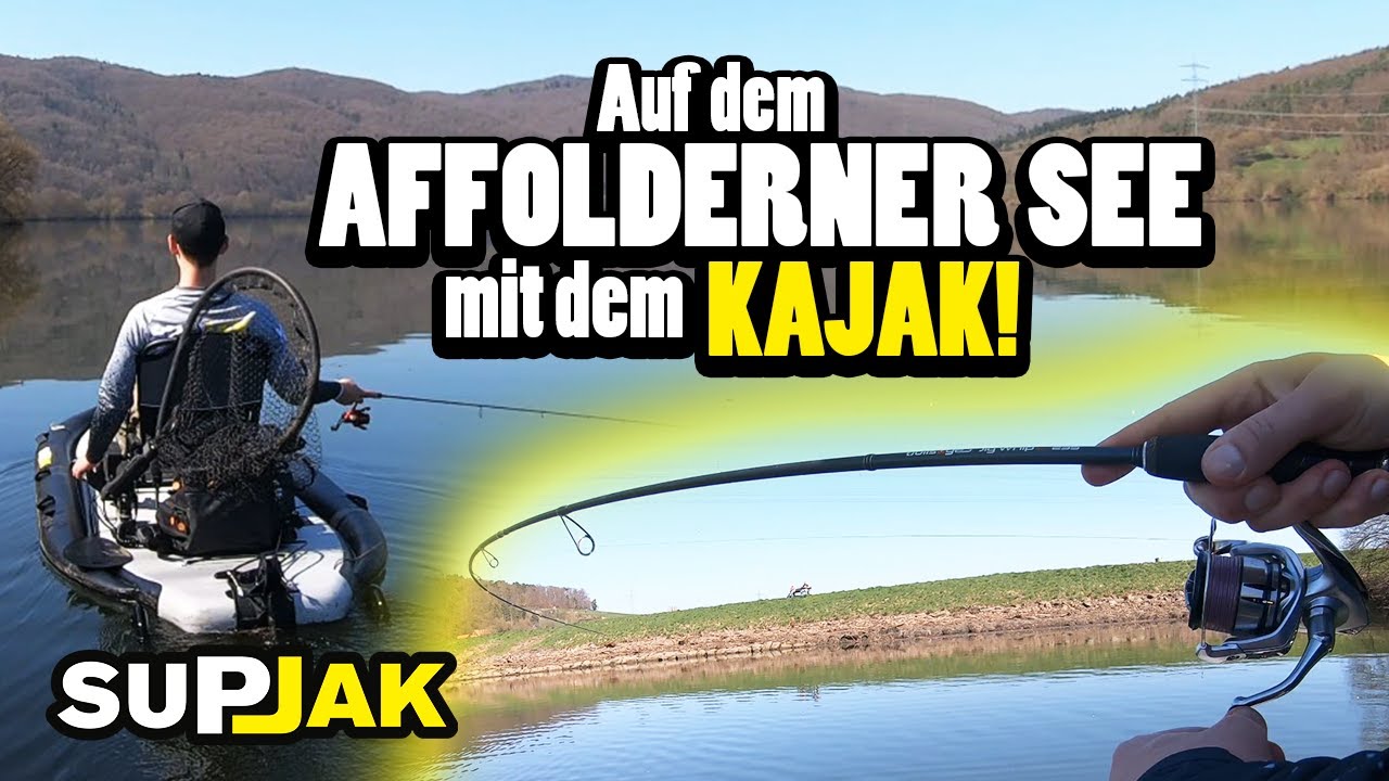 Angeln auf dem Affolderner See - mit dem Kajak auf Forelle! 🐟