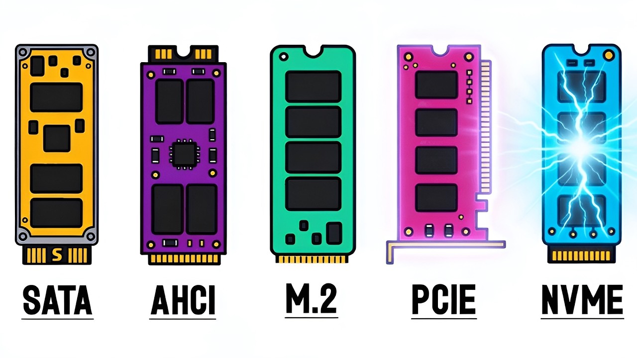 Every SSD Type Explained (SATA, NVMe, Gen 3–5)