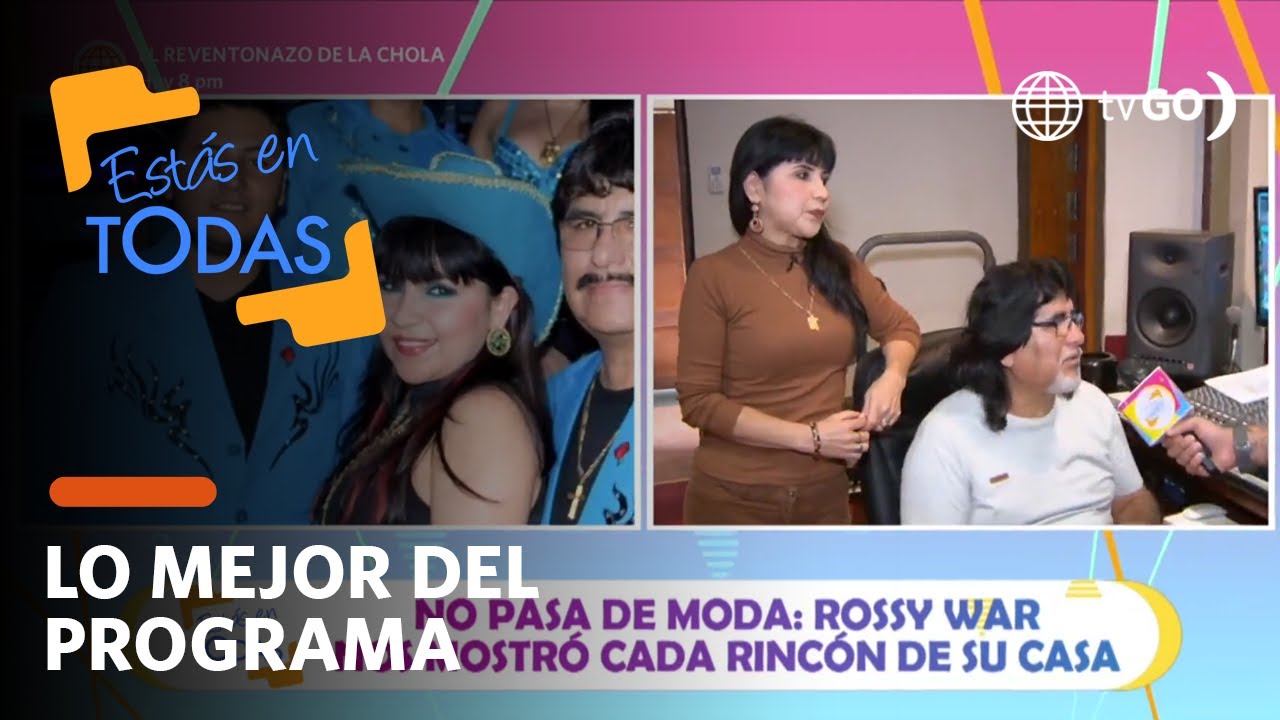 Estás en Todas: Rossy War enseñó cada rincón de su casa junto a su esposo (HOY)