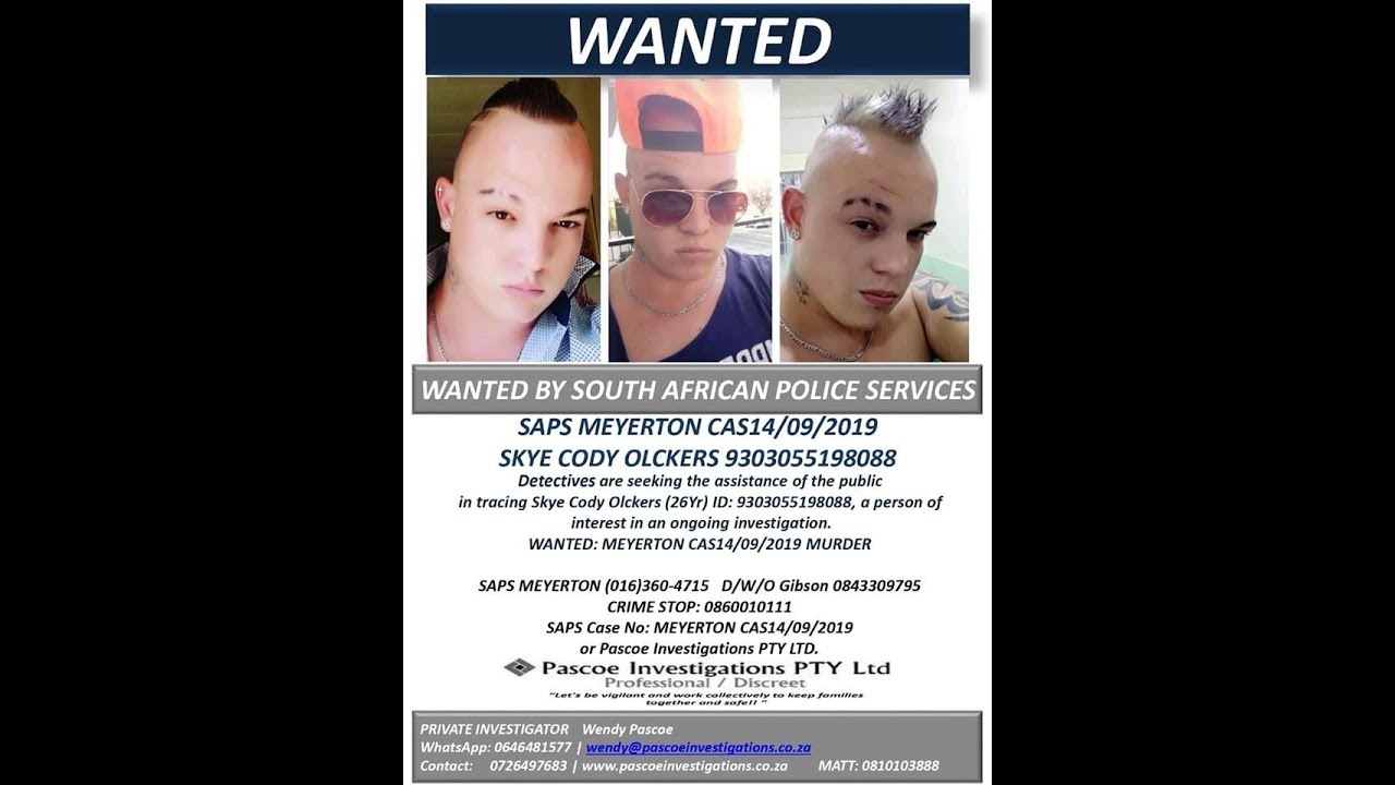 Wanted for Murder - Skye Olckers