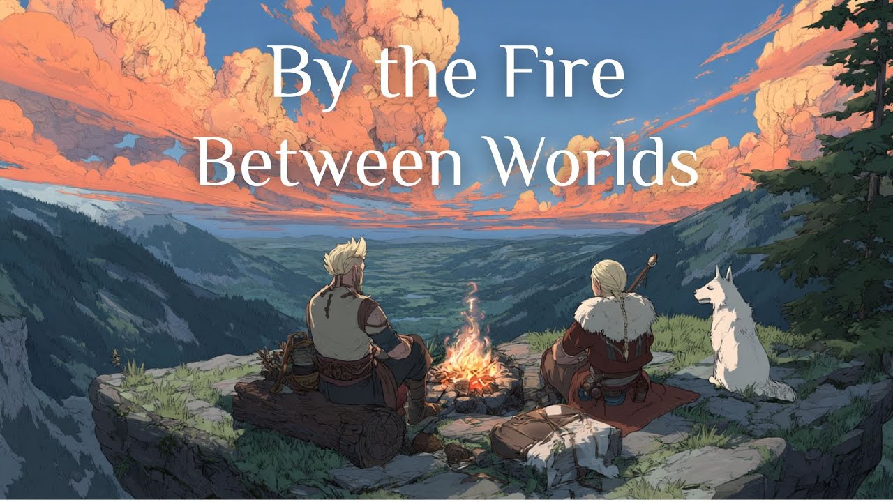 By the Fire Between Worlds | Epic Fantasy Campfire Music for Reflection & Companionship