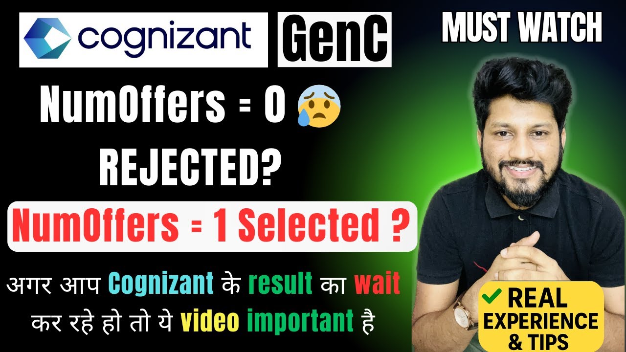 NumOffers = 0 After Good Interview ❓ | Is It Real or Rejection? | Cognizant GenC Truth