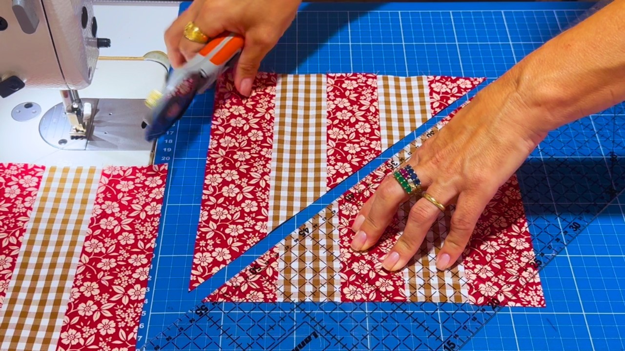 S&oacute; FAIXAS de Tecidos 🤩 PATCHWORK R&aacute;pido F&Aacute;CIL e Diferente de Costurar!