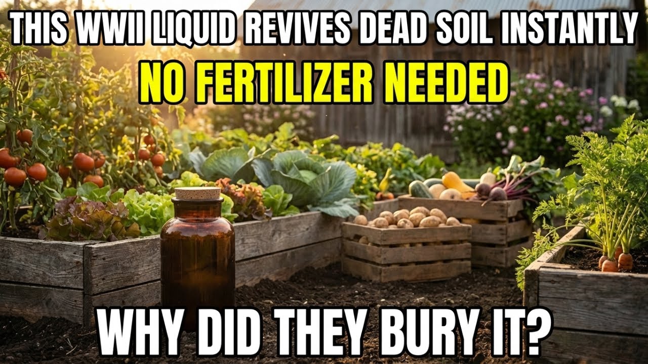 This WWII Liquid Revives Dead Soil Instantly — No Fertilizer Needed, Why Did They Bury It?