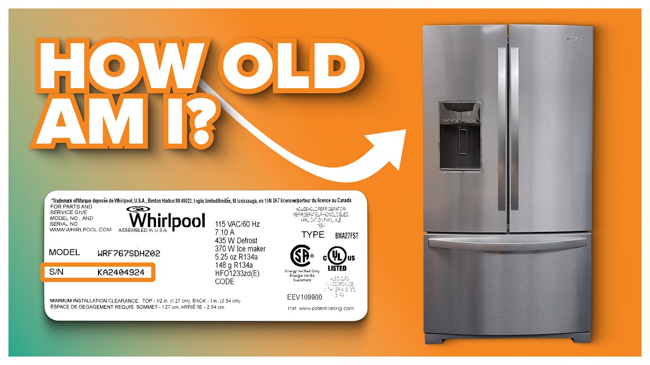Appliance Age Serial Number Decoder - For Whirlpool Maytag Amana KitchenAid Jenn Air Kenmore