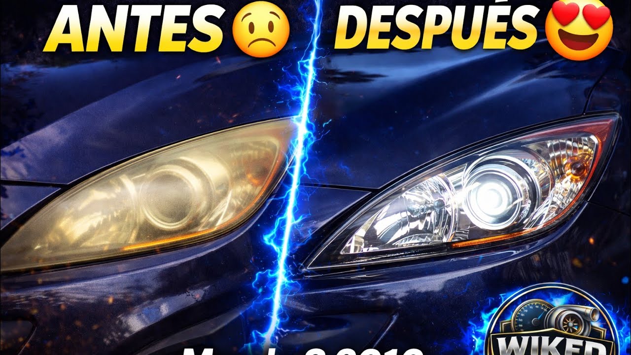 Renueva tus Faros amarillos • Kit de Reparación de Faros  • Mazda 3 • Wiked Garage 