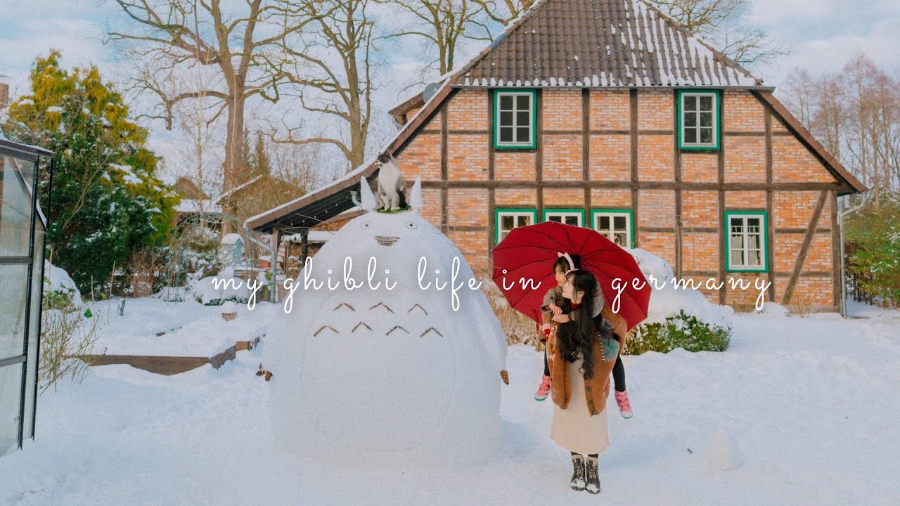 #188 Life in the countryside: built &ldquo;Snowtoro&rdquo;, Totoro pull-apart bread 🍞, solar in the garden🪴 