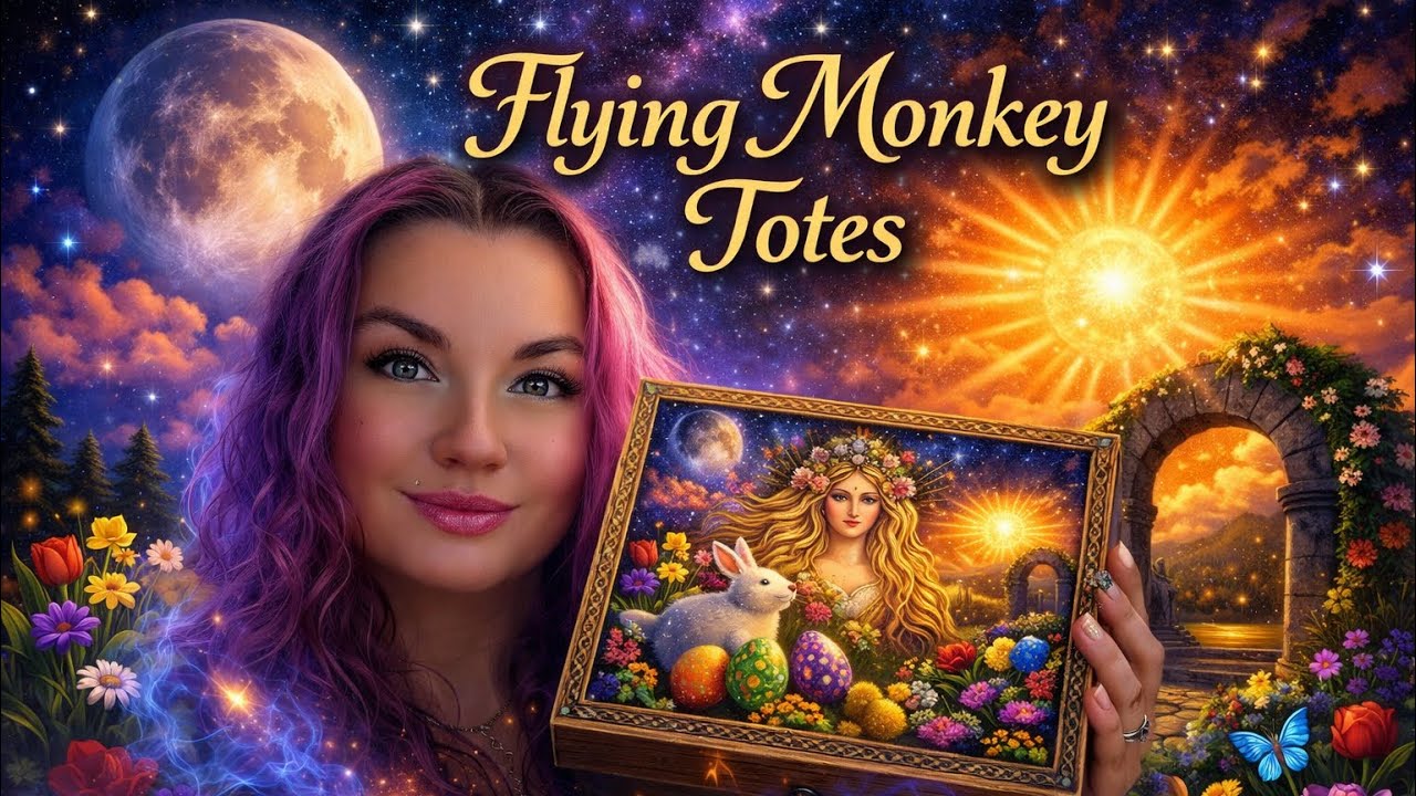 Эта расписанная вручную шкатулка Остара &ndash; настоящее волшебство&hellip; ✨ Распаковка сумок Flying Monkey ...