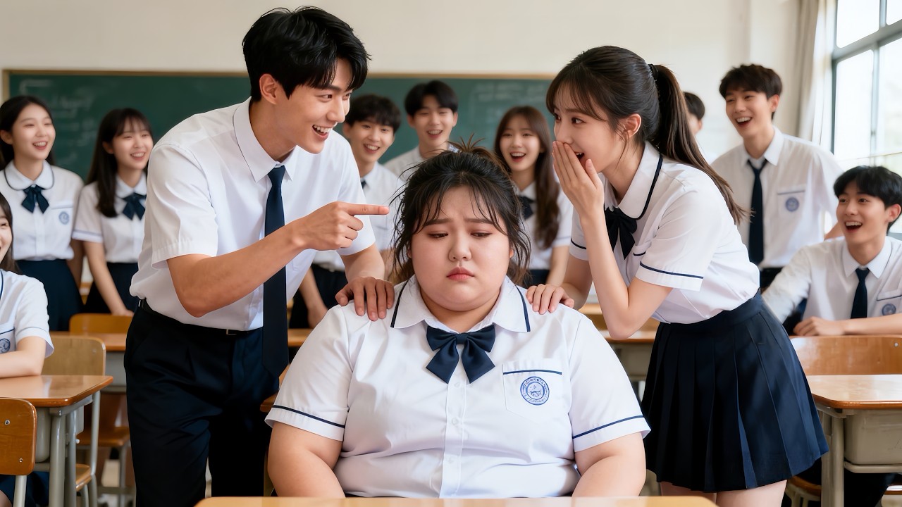 被全校嘲笑的300斤胖妞，竟是首富失散多年的獨生女！渣男騙光她生活費，同學拿她當笑話取樂，下一秒涅槃歸來后，所有羞辱過她的人悔不當初~ #全集短劇 #逆袭 #爽剧 #豪门 #shortdramas
