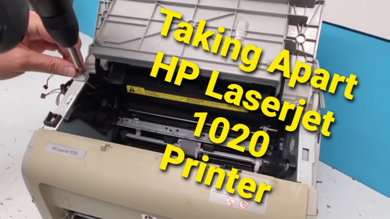 Taking Apart HP Laserjet 1020 Printer for Parts or Repair 1018