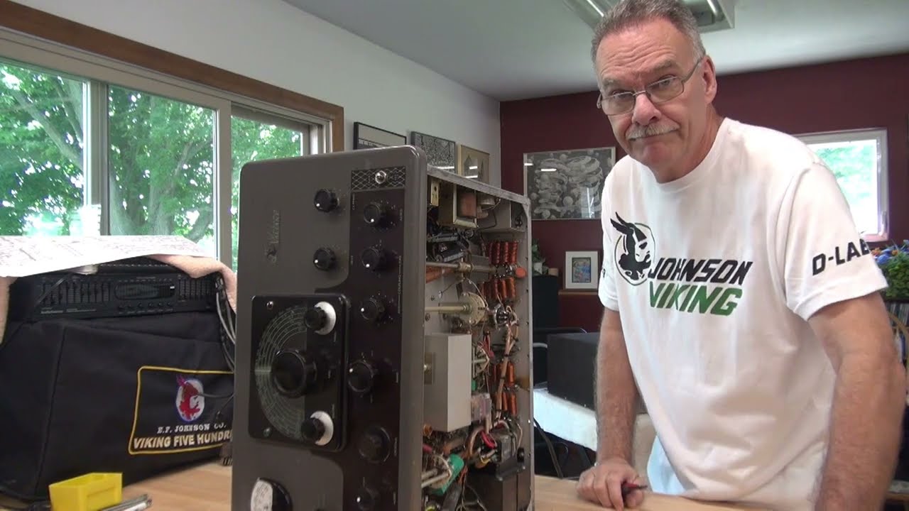 EF Johnson Valiant Ham radio tube transmitter UN-mod & repair Lots of Kobbling many hours of work