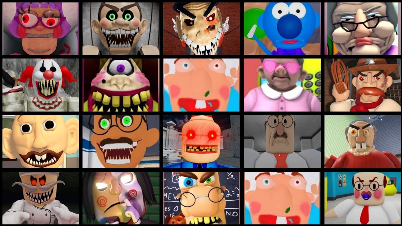 MİSS ANITRON,MR FUNNY,TEAM SCHOOL,SIR SCARY,TEAM BABY BERRY ESCAPE ROBLOX JUMPSCARES